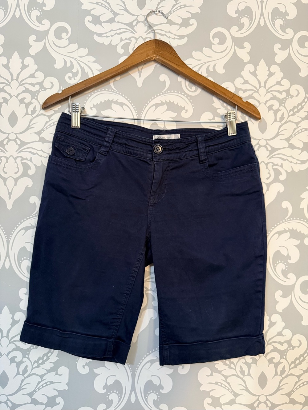 💫10/$25 • Revolution by Ricki’s Navy Roll-Cuff Bermuda Shorts